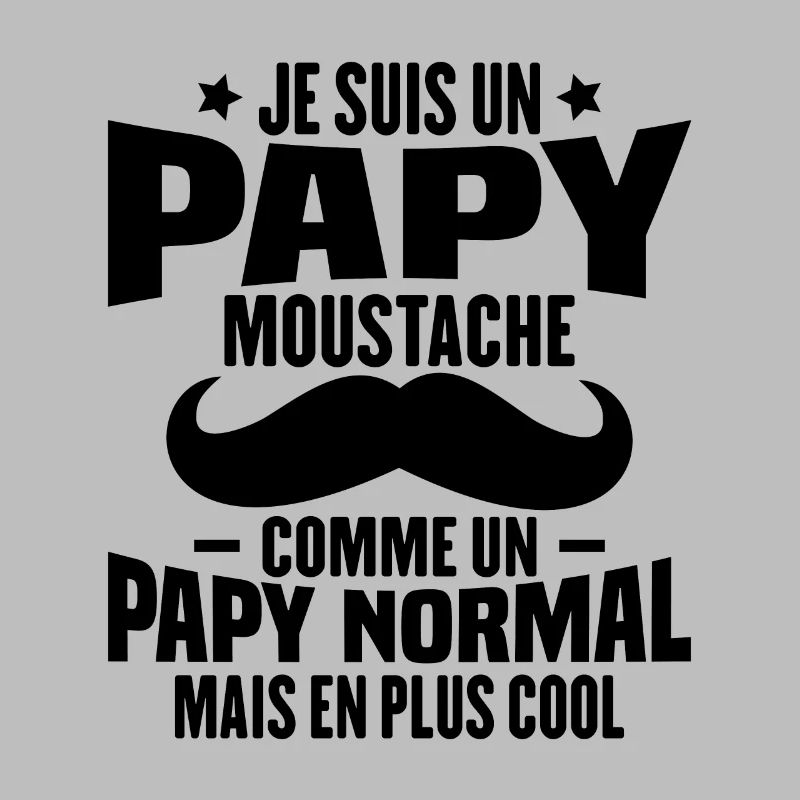 Un papy moustache comme un papy normal