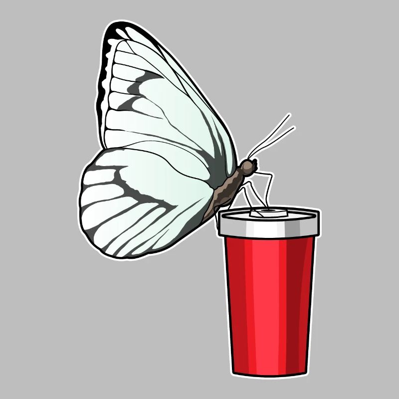 Butterfly Drinking Cup