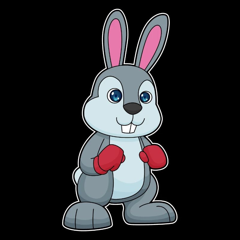 Gants de boxe boxeur lapin
