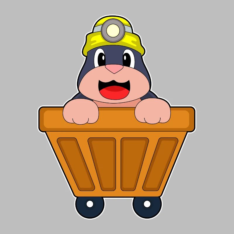 Maulwurf Bergbau Container