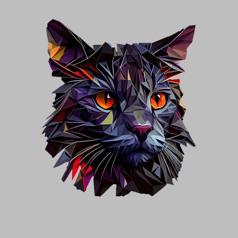 Chaton Chaton Chat Polygone Chat