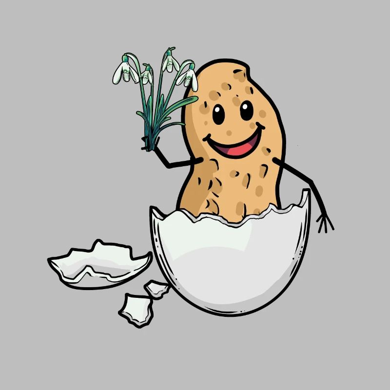 Easter Peanut Spring Easter Egg Flora Eggshell