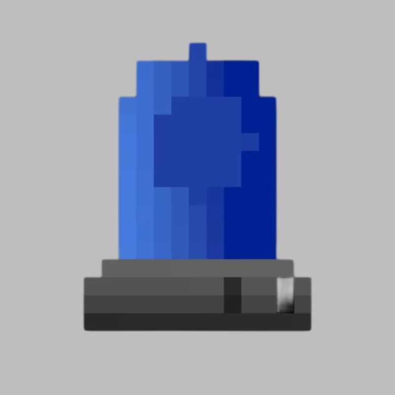 Blaulicht Sirene Pixelkunst