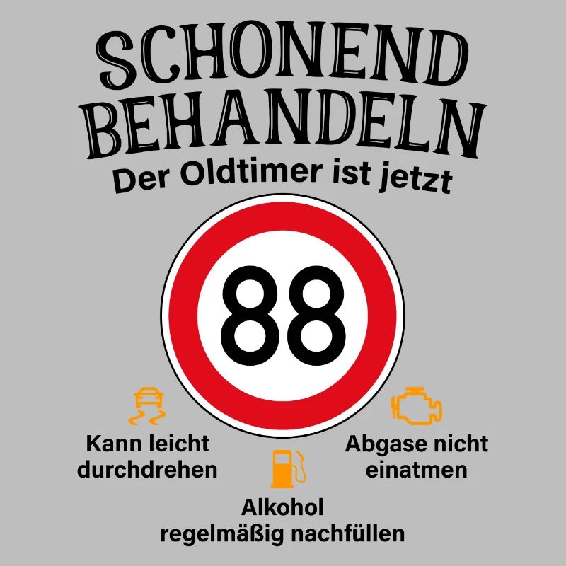 88. Geburtstag Schonend Behandeln Oldtimer Ist 88