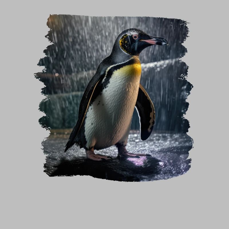 Penguins realistic penguin
