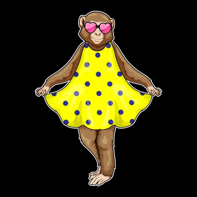 Robe à pois Monkey Hearts