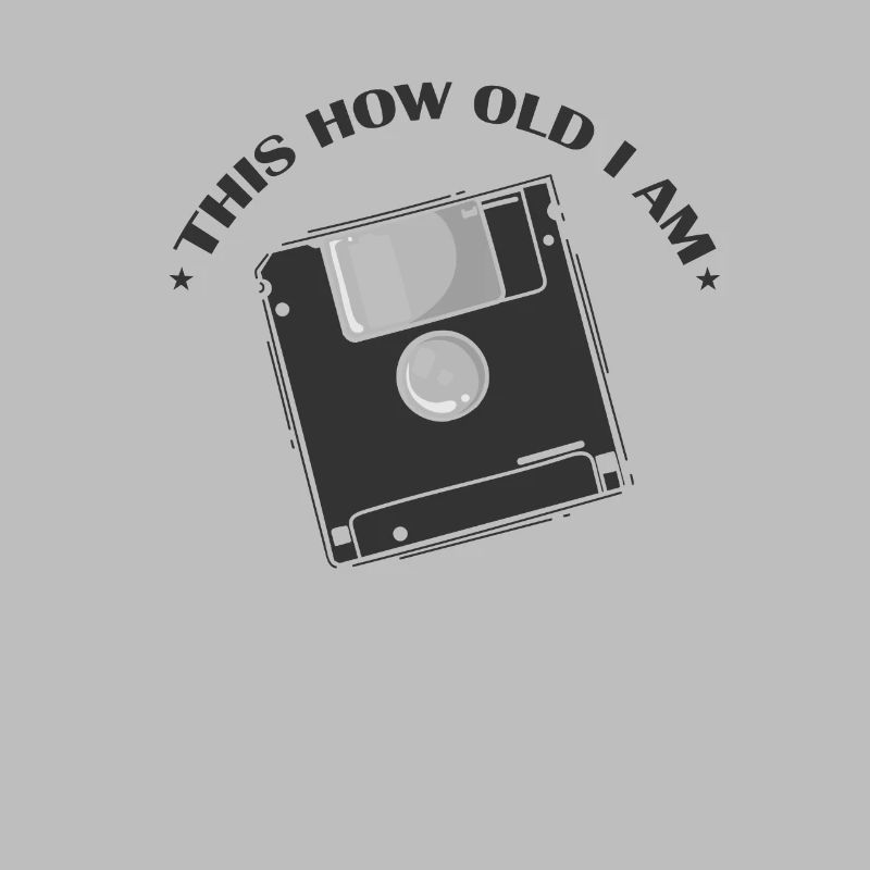 This how old I am diskette retro memory module