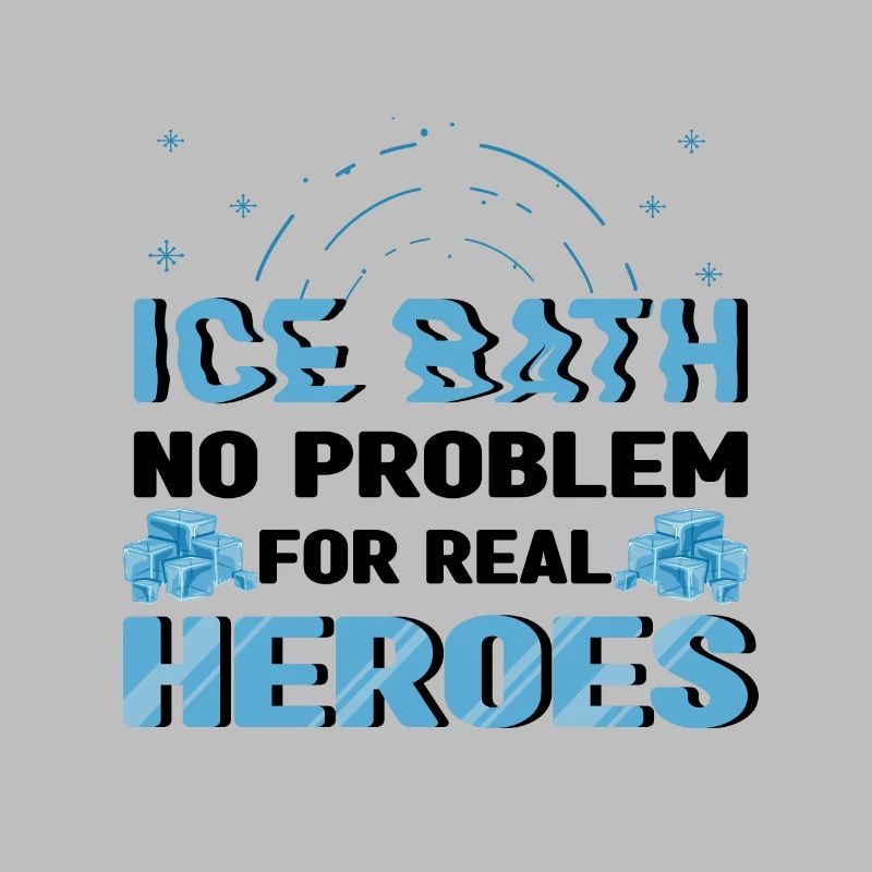 Ice Bath No Problem Real Heroes Ice Swimmers Gift