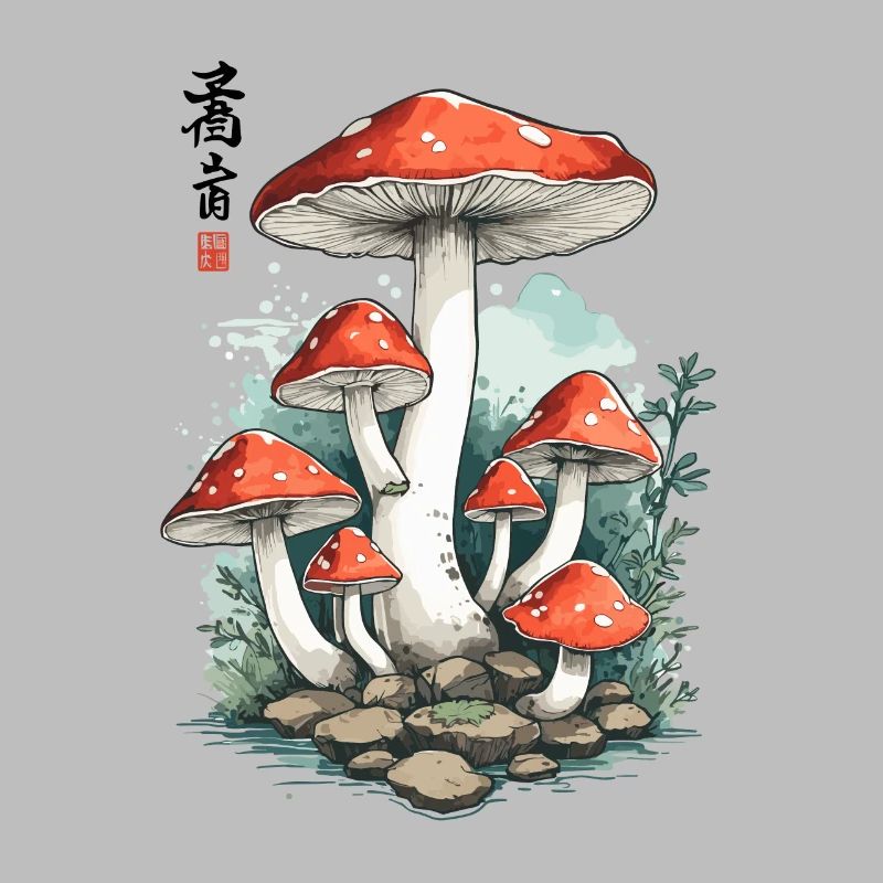 Magic Toadstool Japan Cottagecore Design