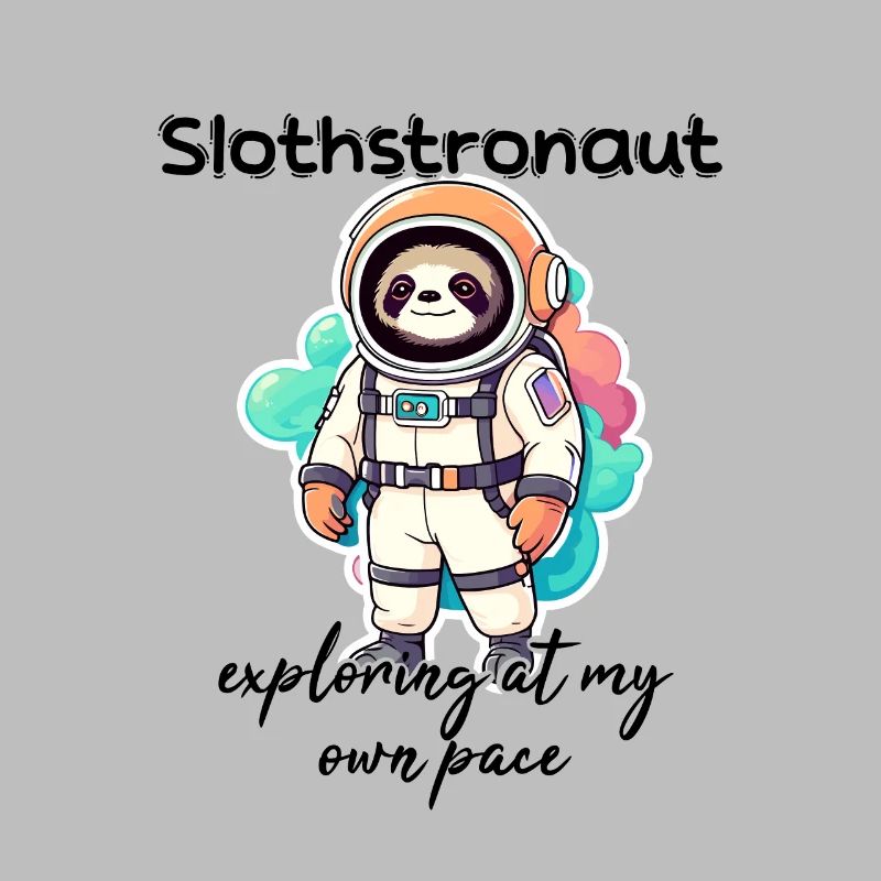 Slothstronaute explorant à mon rythme - Sloth