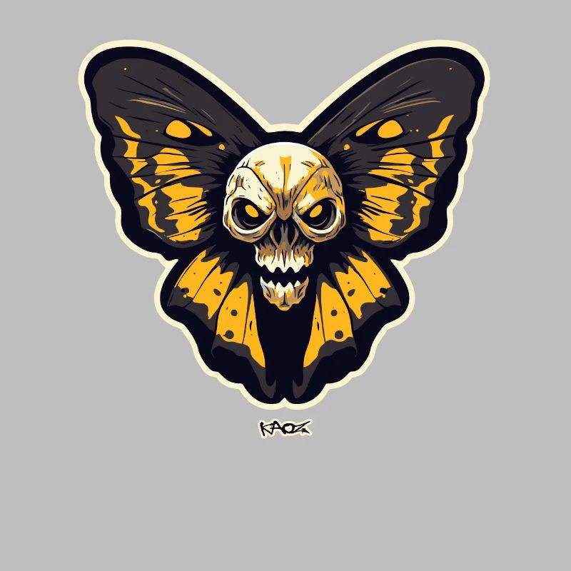 Skull Moth Butterfly