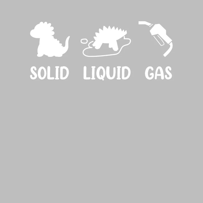 Gaz liquide solide Dinosaure Fuel Evolution