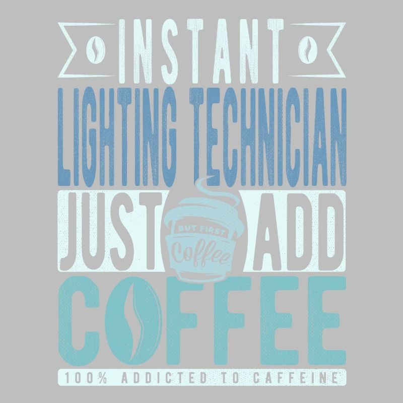 Technicien d’éclairage instantané Il suffit d’ajouter du café
