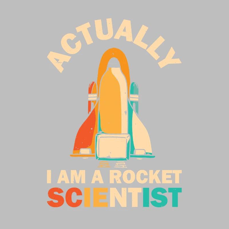 Retro Rocket Scientist Spaceman Space Shuttle