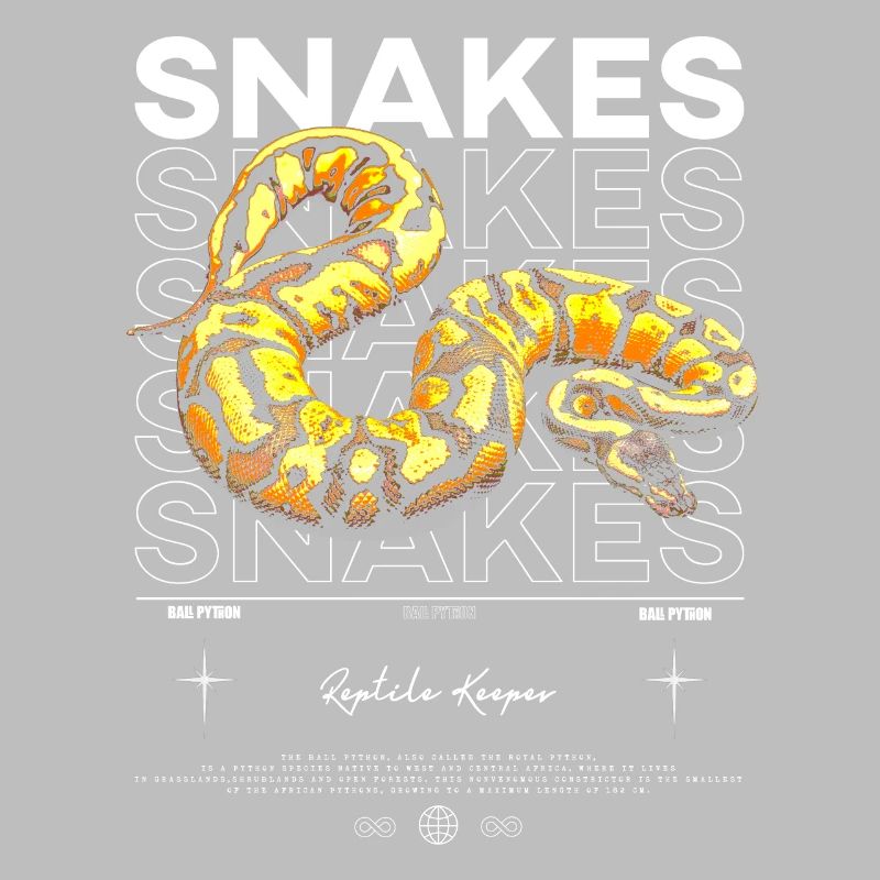 Ball Python Modern Streetwear Reptile Keeper