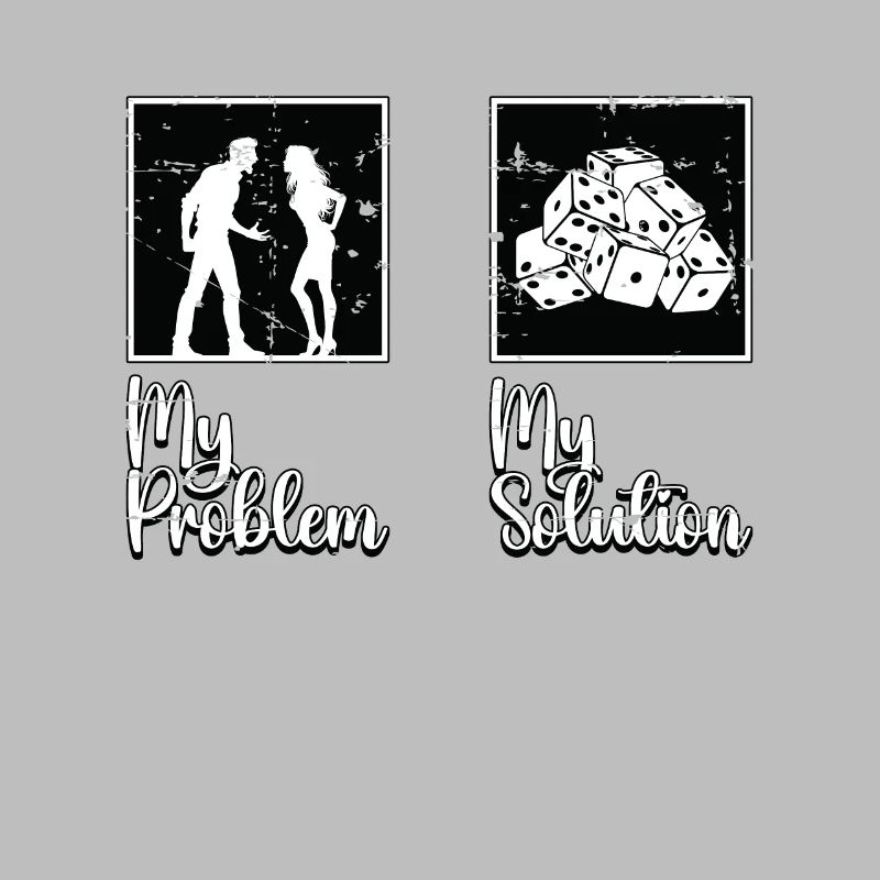 Bunco Player My Problem My Solution Pictogram Mom