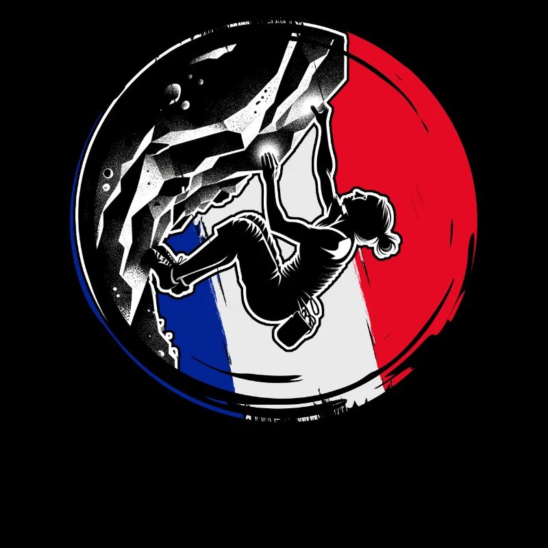 Frankreich Kletterer - Frau Boulderer Klettern