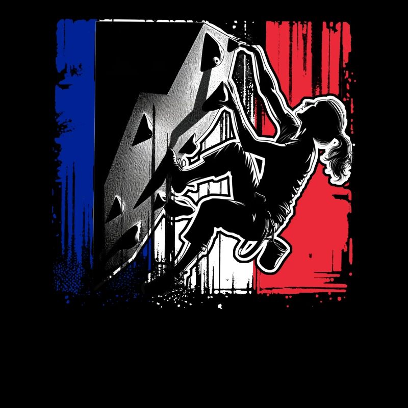 Frankreich Kletterer - Frau Boulderer Klettern