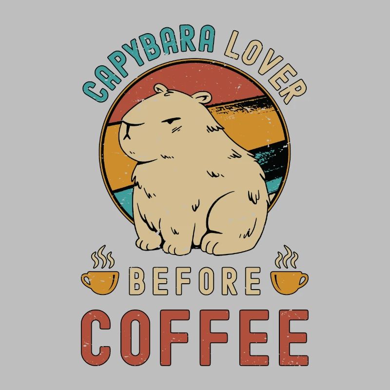Capybara Lover Before Coffee Rodent Coffee Lover