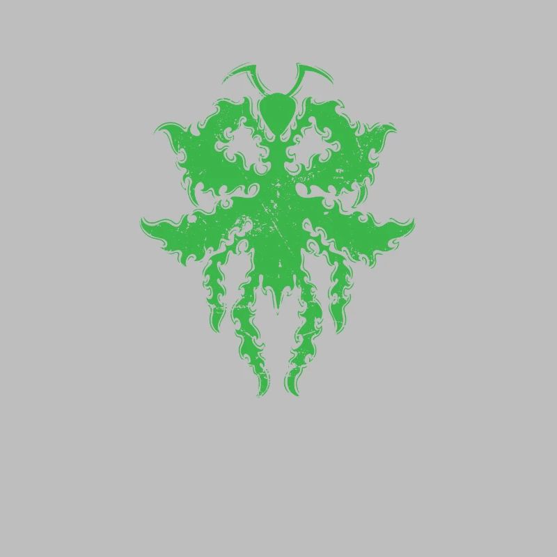 Pattern in praying mantis shape