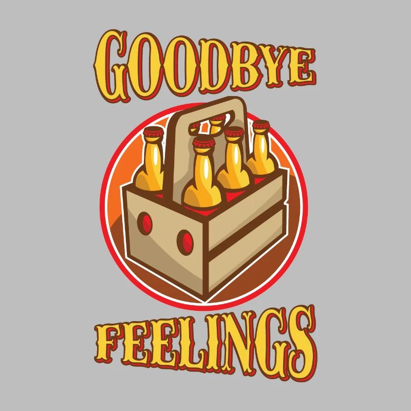 Goodbye Feeling Funny Beer Six Pack Drinking Pun