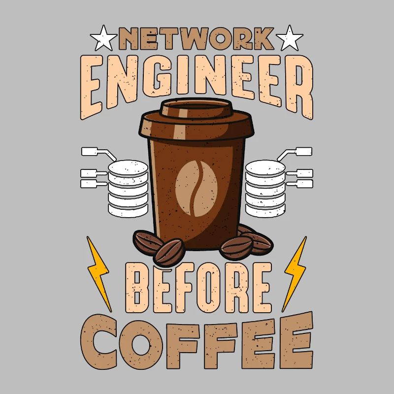 Network Engineer Before Networking Coffee Lover