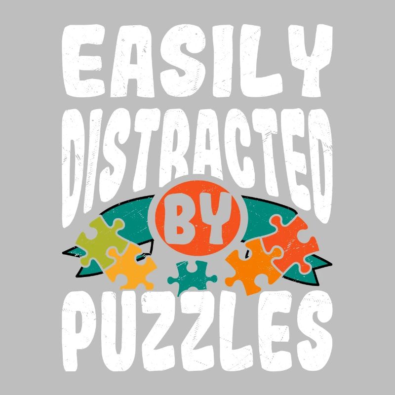 Easily Distracted By Puzzles Jigsaw Puzzle Piece