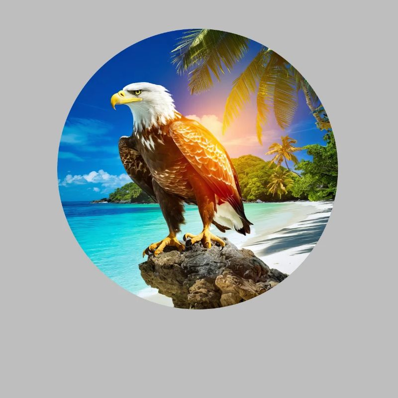 Adler am Eagle Beach Aruba Sommerurlaub