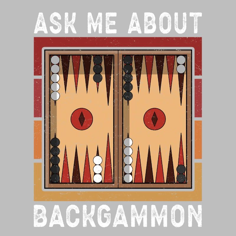 Backgammon Spieler Backgammon Brettspiel Geschenk