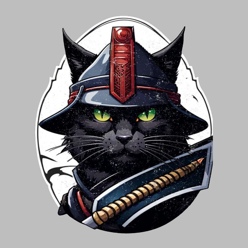 chat ninja - chaton samourai