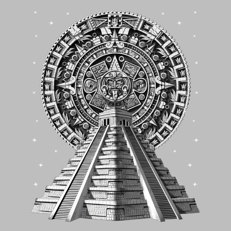 Aztekischer Pyramidenkalender