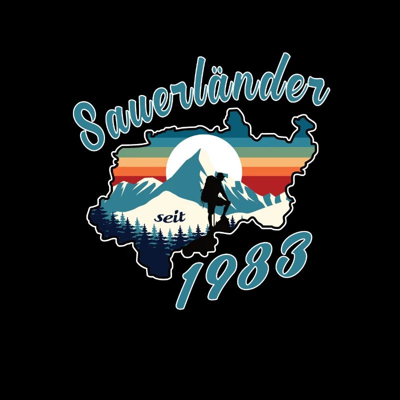 1983 Birthday Sauerländer Original Retro Sunset