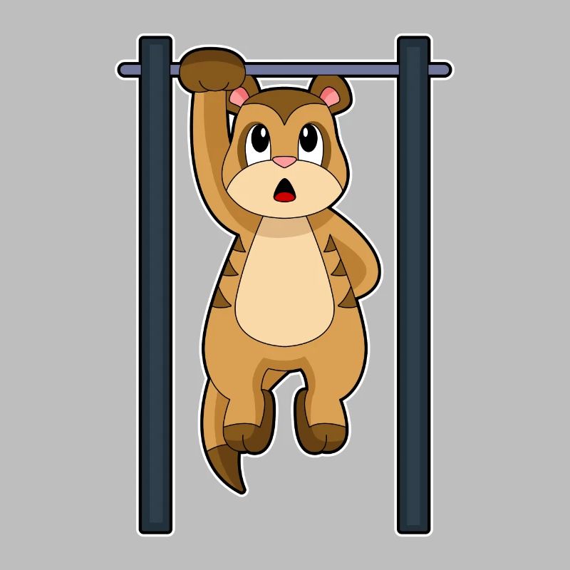 Meerkat Bodybuilder Pull-ups Bodybuilding