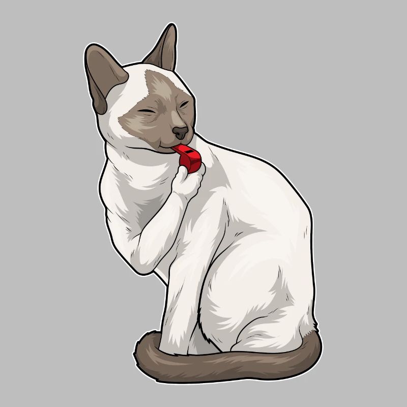 Siamese Cat Referee Whistle