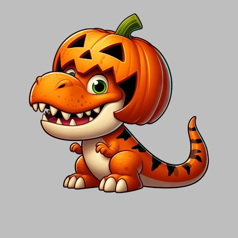 Funny Halloween T-Rex Dinosaur Comic