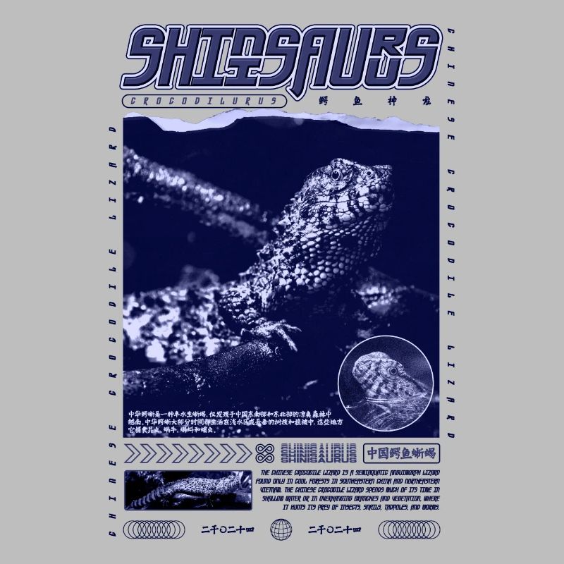 Chinesisches Krokodil Eidechse Shinisaurus Crocodilurus