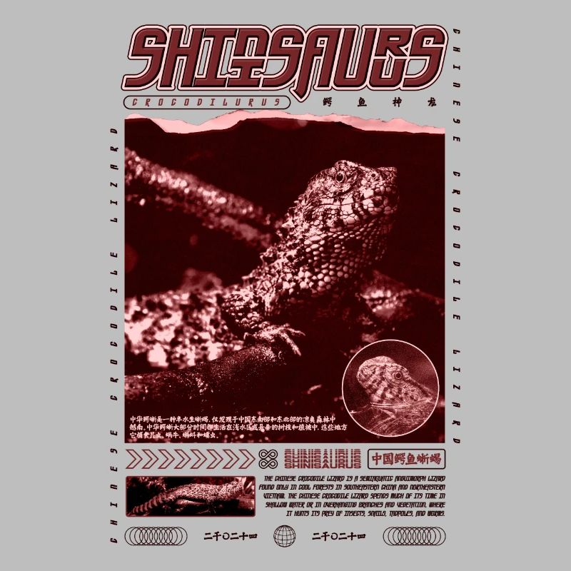 Chinesisches Krokodil Eidechse Shinisaurus Crocodilurus