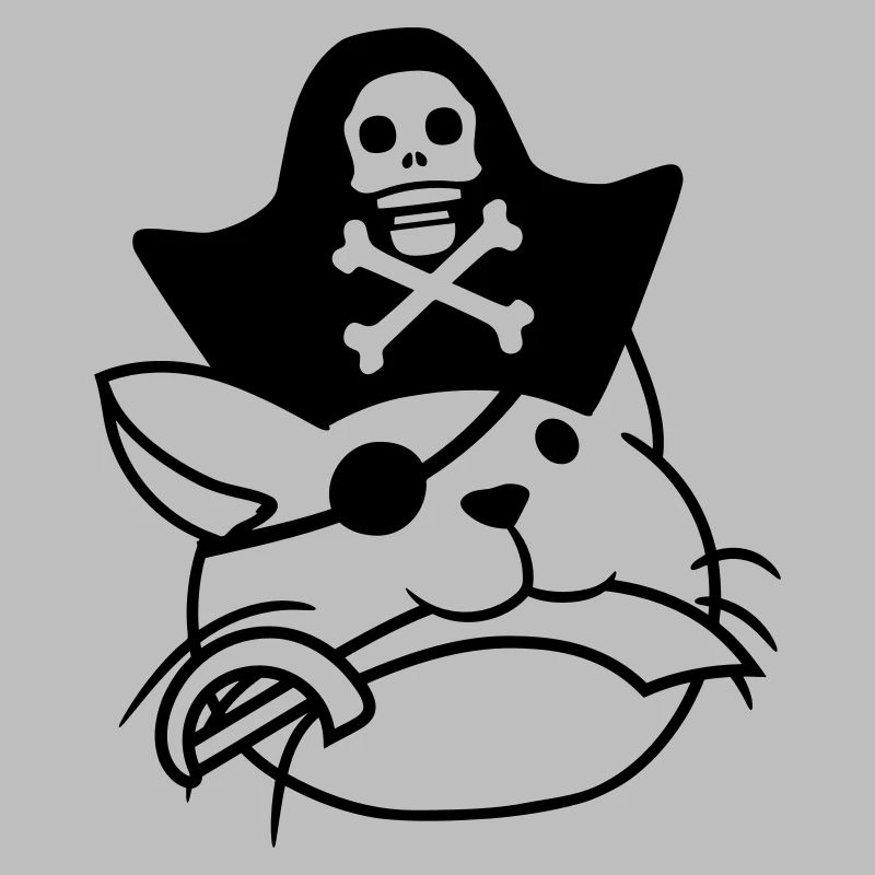Mignon Pirate Cat Buccaneer Oeil Patch Chapeau Sabre
