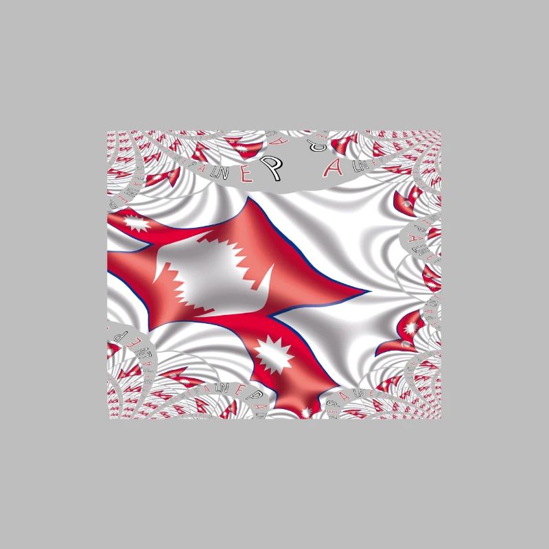 Nepal Flag Kathmandu Himalayan Harmony