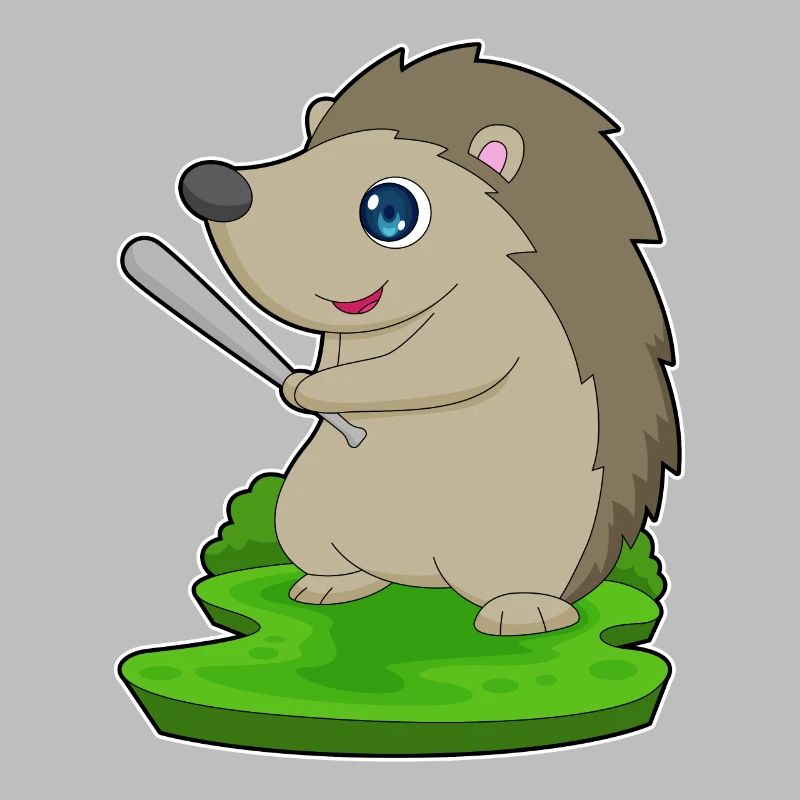 Igel Baseball Baseballschläger