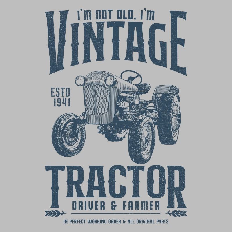 Oldtimer Traktor Bauer Geburtstag Geboren 1941