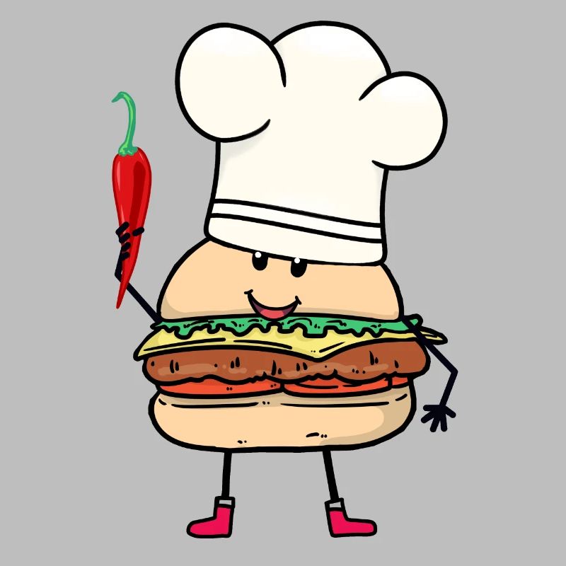 Chilli Cook Cooks Cook Burger Kitchen Cooking