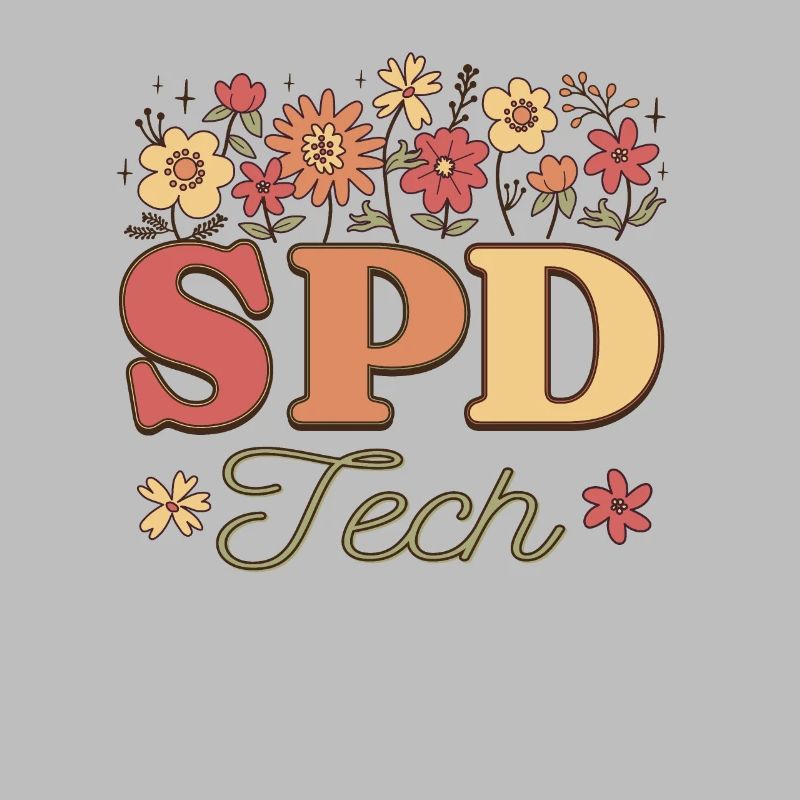 Retro Floral Sterile Processing Technician SPD