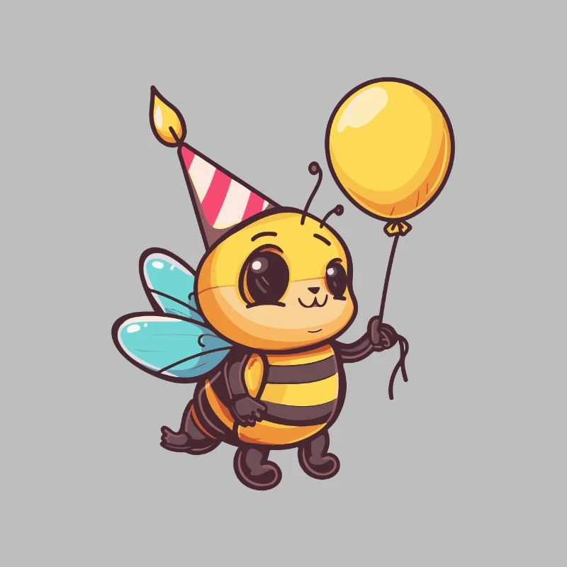 Biene Geburtstag Comic Niedlich