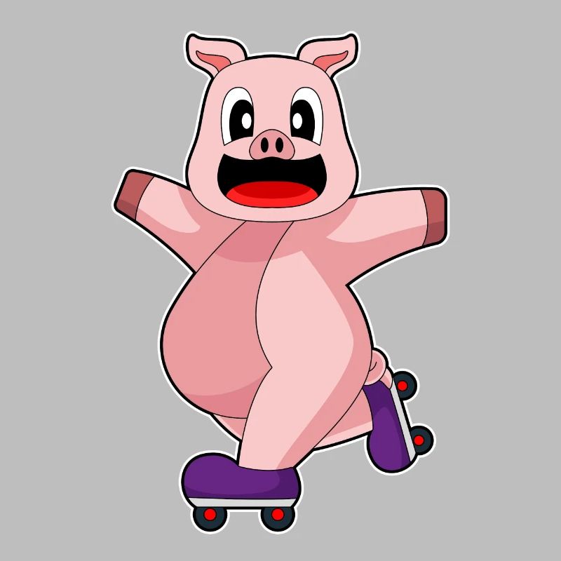 Pig Inline skating roller skates