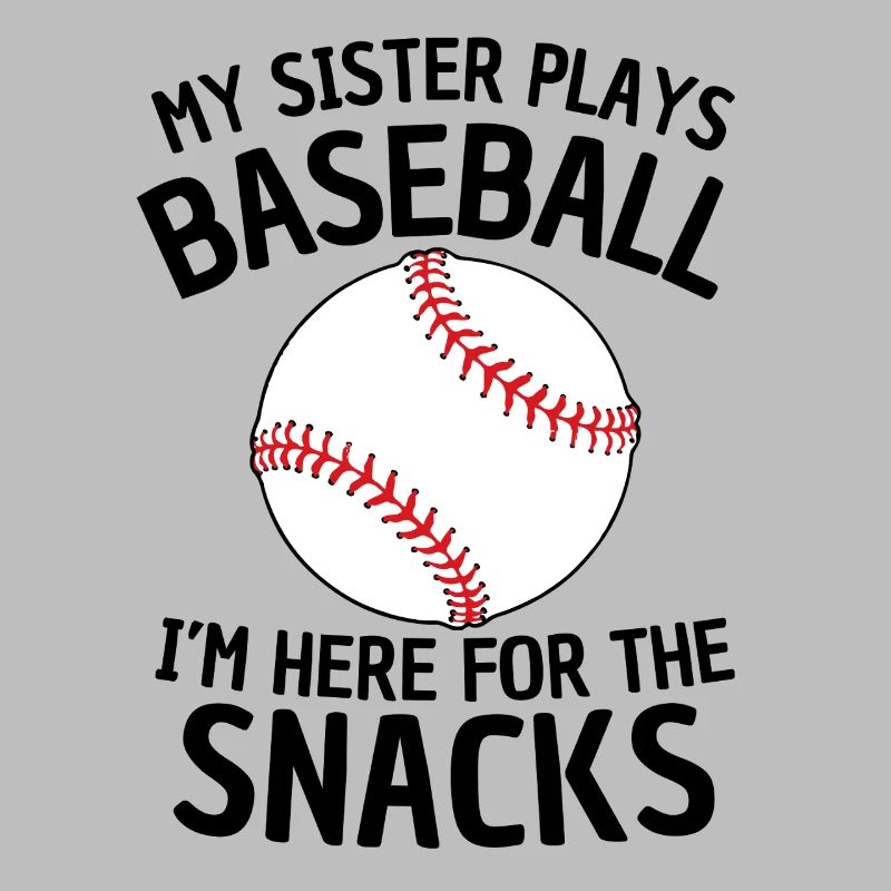 Drôle de conception de sœur de baseball