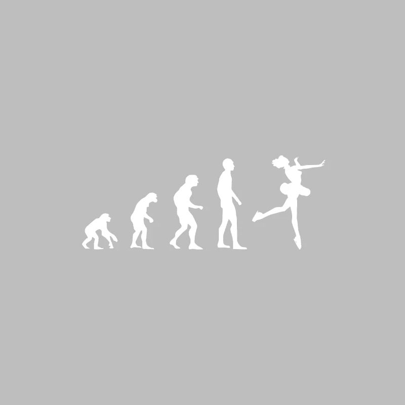 Evolution Eiskunstlaufen Hobby Sport Lustig