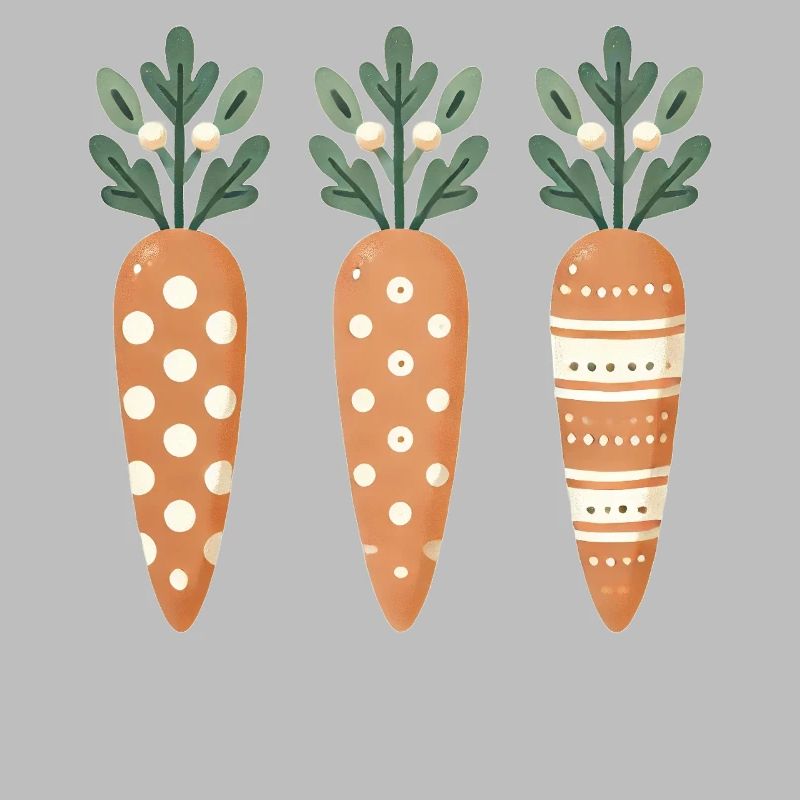 Cute Easter Carrot Pattern