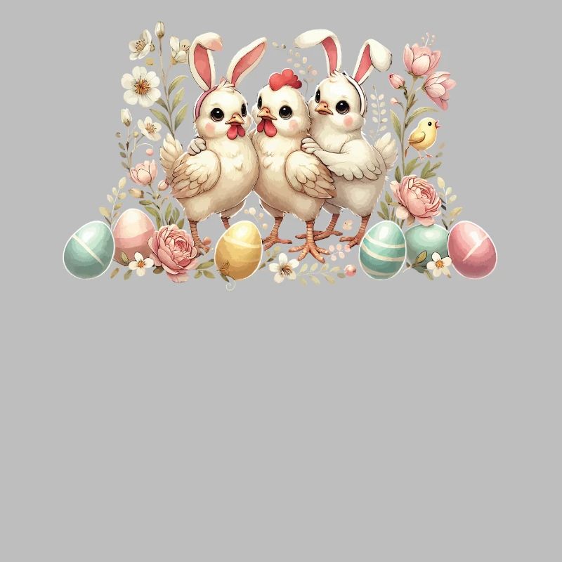 Easter Chick Easter Bunny Retro Chicken Lover
