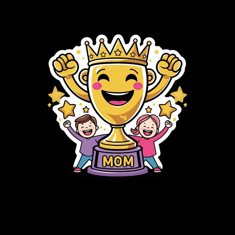 Beste Mama Trophäe – Süßes Muttertagsmotiv